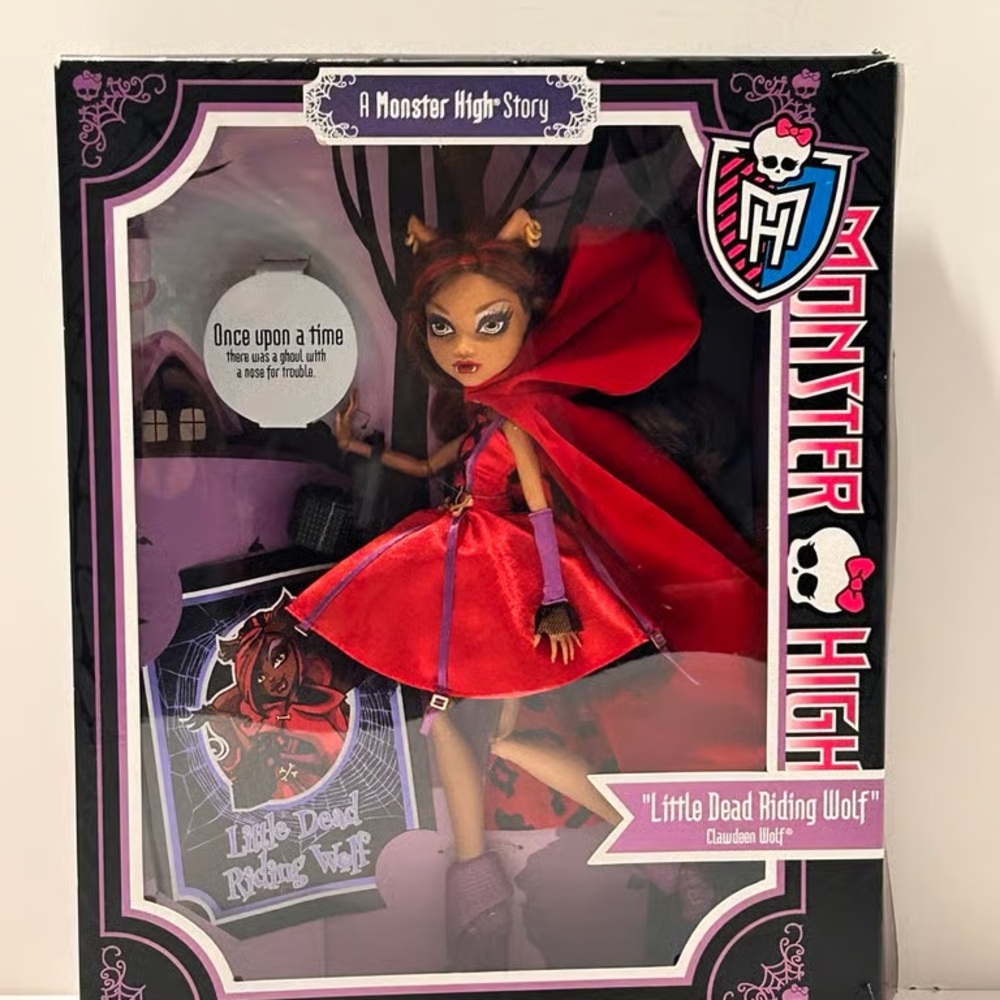 Monster High Red and Purple Little Dead Riding Wolf Doll